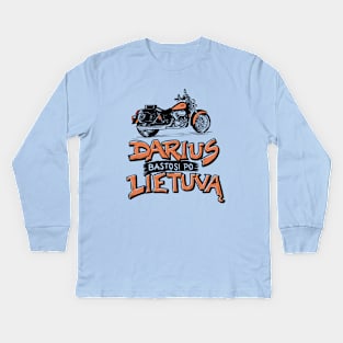 Darius bastosi po Lietuva Kids Long Sleeve T-Shirt